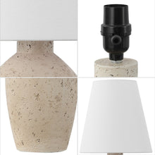 Load image into Gallery viewer, Set of Two 19" Cream Urn Bedside Lamps With Empire Shades
