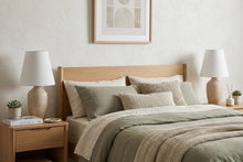 Load image into Gallery viewer, Set of Two 19" Cream Urn Bedside Lamps With Empire Shades
