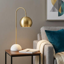 Load image into Gallery viewer, 24" White Novelty Table Lamp LED With Globe Shade

