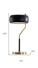 Load image into Gallery viewer, 23" Gold Novelty Table Lamp LED With Globe Shade
