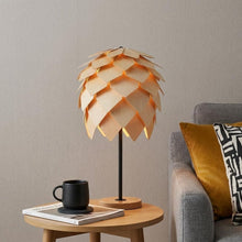 Load image into Gallery viewer, 21" Natural And Black Novelty Table Lamp With Novelty Shade
