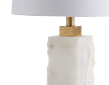 Load image into Gallery viewer, 23" Gold Novelty Table Lamp LED With Globe Shade

