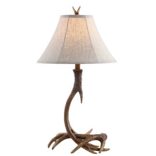 Load image into Gallery viewer, 28" Brown Novelty Table Lamp With Globe Shade
