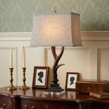 Load image into Gallery viewer, 30" Brown And Clear Novelty Table Lamp With Shade

