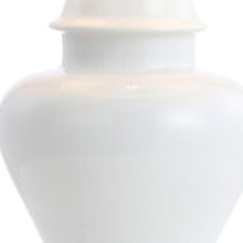 Load image into Gallery viewer, Set of Two 22" White And Gold Urn Bedside Lamps With Drum Shades
