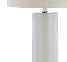 Load image into Gallery viewer, 32" Silver Novelty Table Lamp LED With Drum Shade
