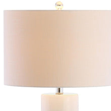 Load image into Gallery viewer, 32" Silver Novelty Table Lamp LED With Drum Shade
