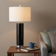 Load image into Gallery viewer, 32" Silver Table Lamp With Drum Shade
