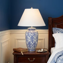 Load image into Gallery viewer, 26" White Novelty Table Lamp With Globe Shade
