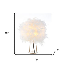 Load image into Gallery viewer, 16" Gold Novelty Table Lamp LED
