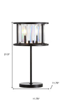 Load image into Gallery viewer, 22" Antiqued Bronze Novelty Table Lamp LED With Globe Shade
