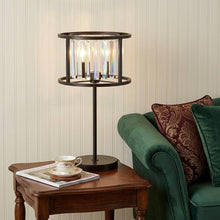 Load image into Gallery viewer, 22" Antiqued Bronze Novelty Table Lamp LED With Globe Shade
