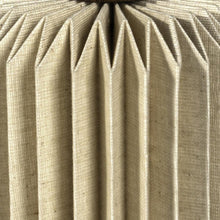 Load image into Gallery viewer, 9" Natural Geometric Table Lamp LED With Cylinder Shade
