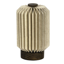 Load image into Gallery viewer, 9" Natural Geometric Table Lamp LED With Cylinder Shade
