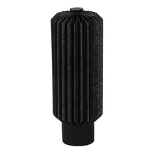 Load image into Gallery viewer, 16" Black Geometric Table Lamp LED With Cylinder Shade
