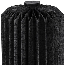 Load image into Gallery viewer, 16" Black Geometric Table Lamp LED With Cylinder Shade
