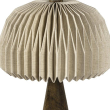 Load image into Gallery viewer, 16" Natural Geometric Table Lamp LED With Dome Shade
