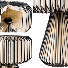 Load image into Gallery viewer, 13" Clear Geometric Table Lamp With Cylinder Shade
