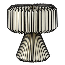 Load image into Gallery viewer, 13" Clear Geometric Table Lamp With Cylinder Shade
