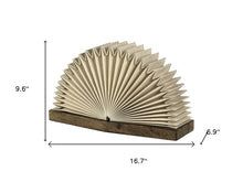 Load image into Gallery viewer, 10" Natural Geometric Table Lamp With Novelty Shade
