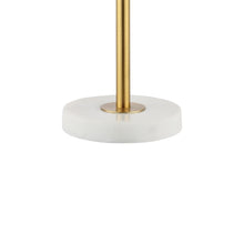 Load image into Gallery viewer, 28" White Table Lamp With Globe Shade
