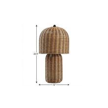 Load image into Gallery viewer, 23" Clear Round Table Lamp With Globe Shade
