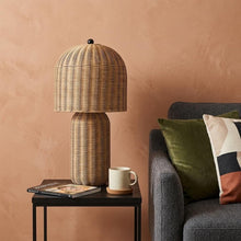 Load image into Gallery viewer, 23" Clear Round Table Lamp With Globe Shade
