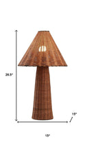 Load image into Gallery viewer, 27" Clear Lantern Table Lamp With Empire Shade
