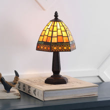 Load image into Gallery viewer, 12" Brown Novelty Tiffany Lamp With Bell Shade
