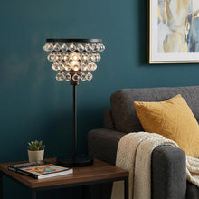 Load image into Gallery viewer, 25" Bronze Lantern Table Lamp With Drum
