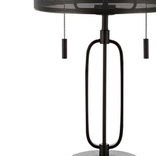 Load image into Gallery viewer, 27" Antiqued Bronze Novelty Table Lamp With Drum Shade
