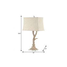 Load image into Gallery viewer, 30" Clear Antlers Table Lamp With Shade
