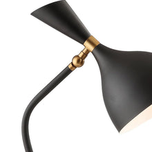 Load image into Gallery viewer, 22" Black Table Lamp LED With Bell Shade
