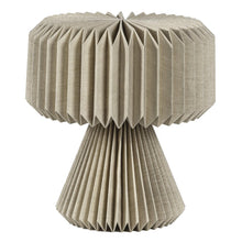 Load image into Gallery viewer, 13" Natural Geometric Bedside Lamp With Cylinder Shade
