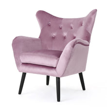 Load image into Gallery viewer, Alyssa - Mid Century Upholstered Arm Chair With Wingback Design
