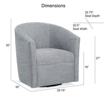 Load image into Gallery viewer, Lainey - Swivel Barrel Chair With 360 Degree Rotation
