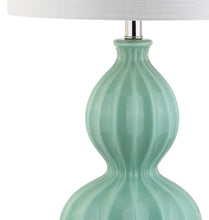 Load image into Gallery viewer, 28" Clear Novelty Table Lamp LED With Drum Shade
