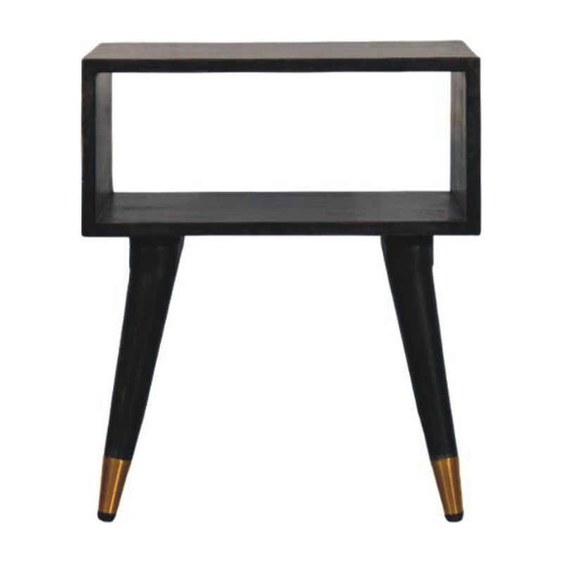 21" Solid Wood Two Drawer Nightstand - Brown