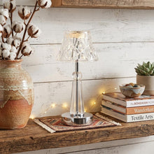 Load image into Gallery viewer, 12" Silver Novelty USB Table Lamp With Empire Shade
