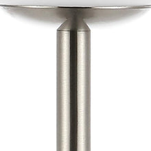 Load image into Gallery viewer, 12" Nickel Novelty USB Table Lamp With Globe Shade
