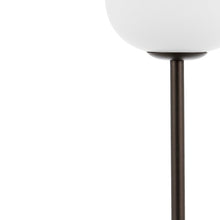 Load image into Gallery viewer, 12" Antiqued Bronze Novelty USB Table Lamp With Globe Shade
