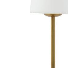 Load image into Gallery viewer, 13" Gold USB Table Lamp With Empire Shade
