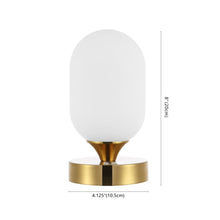Load image into Gallery viewer, 8" Gold Novelty USB Table Lamp
