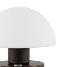 Load image into Gallery viewer, 6" Antiqued Bronze Novelty USB Table Lamp With Dome Shade
