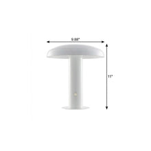 Load image into Gallery viewer, 11" White Novelty USB Table Lamp LED With Globe Shade
