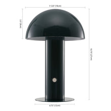 Load image into Gallery viewer, 11" Forest Green Novelty USB Table Lamp With Globe Shade
