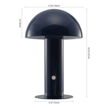 Load image into Gallery viewer, 11" Blue Novelty USB Table Lamp With Globe Shade
