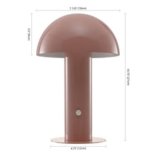 Load image into Gallery viewer, 11" Pink Novelty USB Table Lamp With Globe Shade
