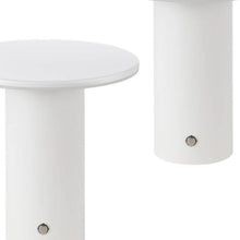Load image into Gallery viewer, Set of Two 8" Clear USB Table Lamps LED
