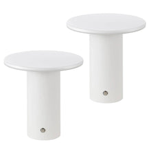 Load image into Gallery viewer, Set of Two 8" Clear USB Table Lamps LED
